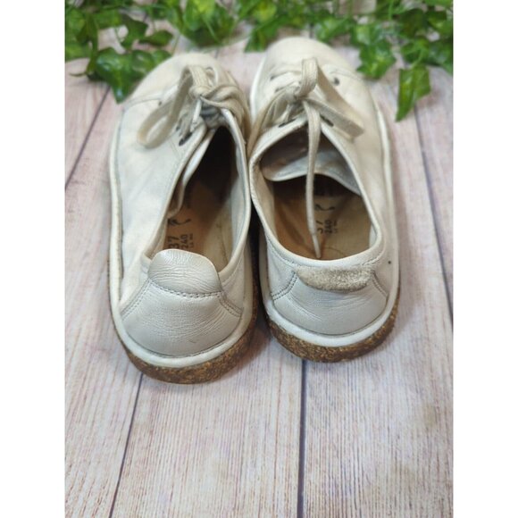 Birkenstock Santa Cruz White Canvas Round Toe Oxford Sneakers Size 37 - Picture 8 of 11